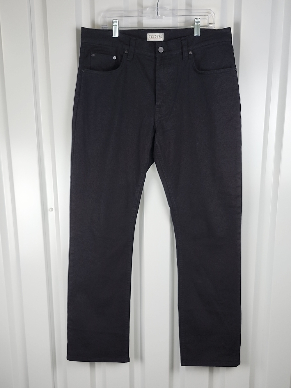 Tecovas Men's Black Straight Jeans Size 36x34 Stretch Twill Denim